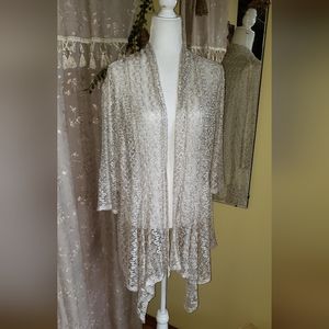 Double Take | Cream Lace Duster